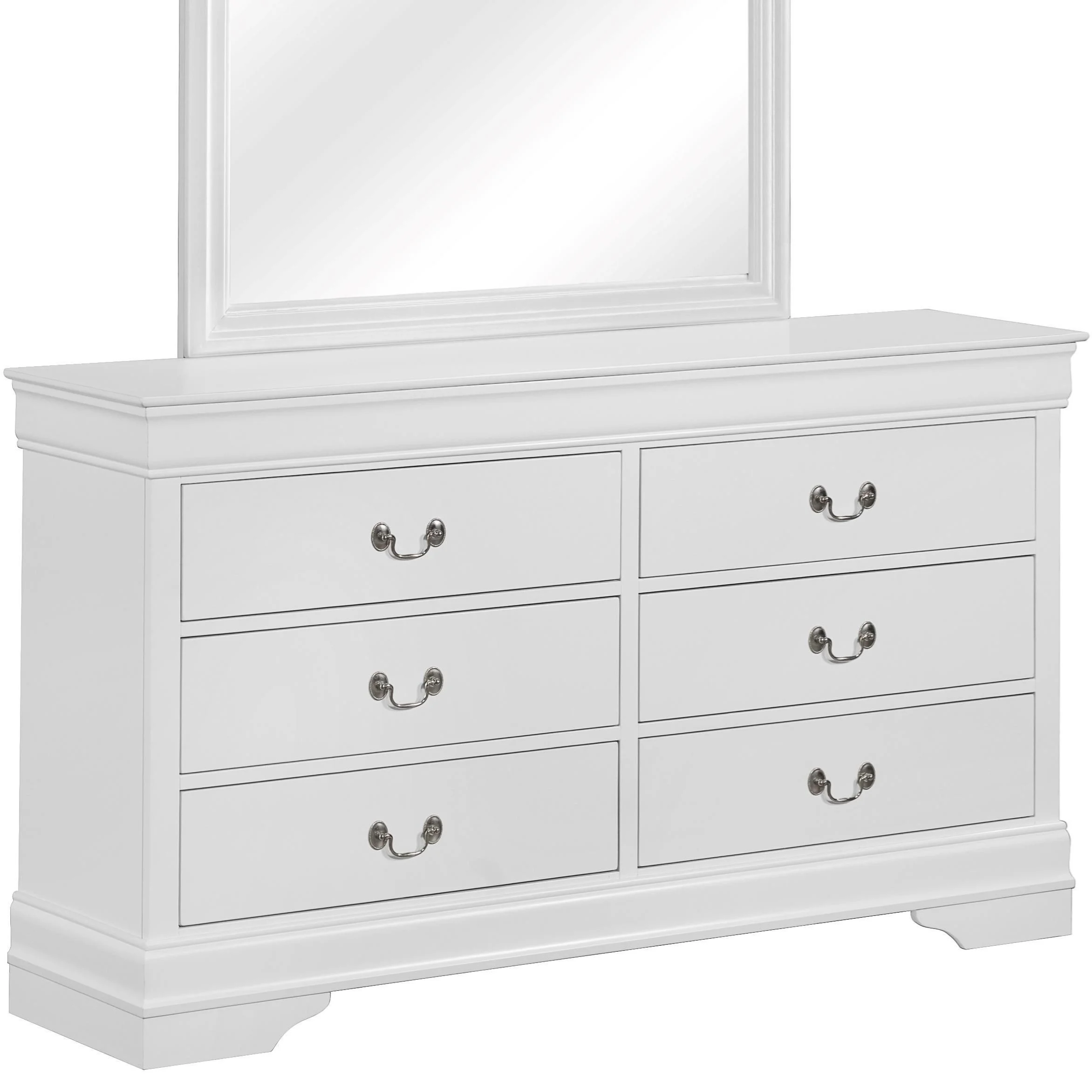 Crown Mark Louis Philip 10666 Transitional 6 Drawer Dresser Galleria